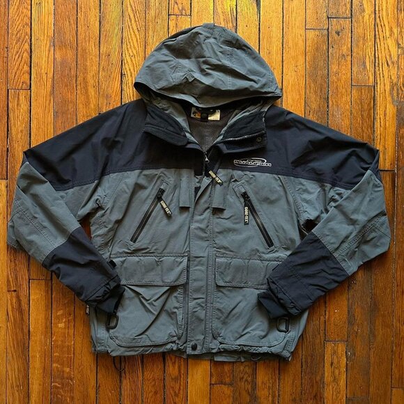 Bass Pro Shops Pro Qualifier‎ GORE-TEX Waterproof Hooded Parka Jacket Men Medium - Picture 1 of 8